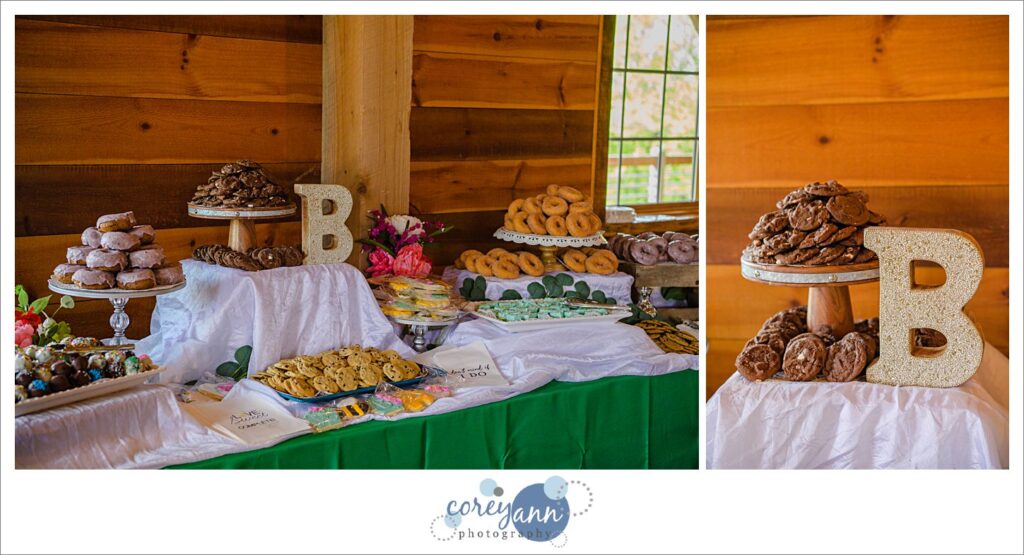 May wedding reception at Mapleside Farms in Ohio