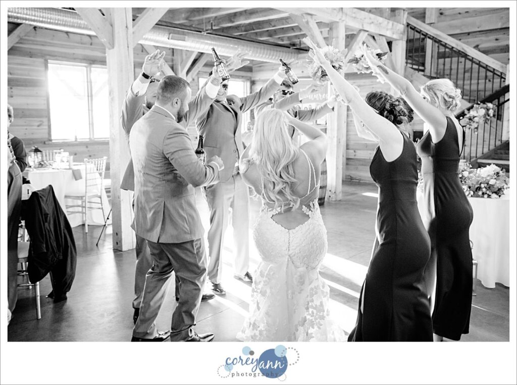 May wedding reception at Mapleside Farms in Ohio