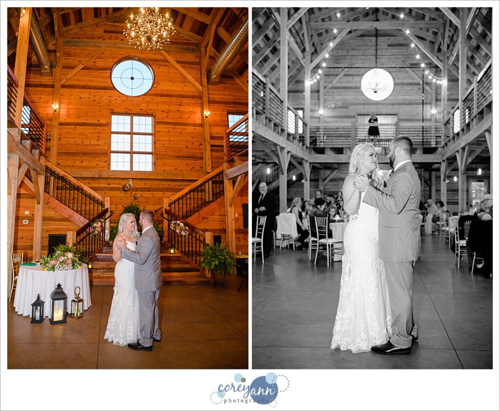 May wedding reception at Mapleside Farms in Ohio