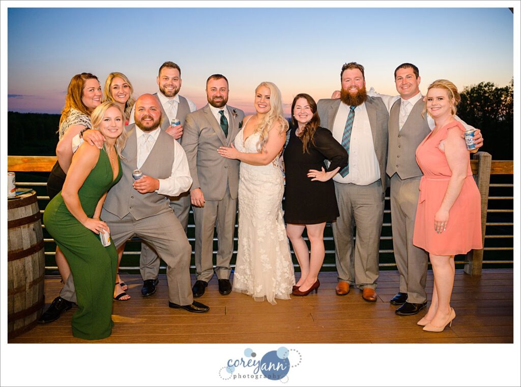 May wedding reception at Mapleside Farms in Ohio