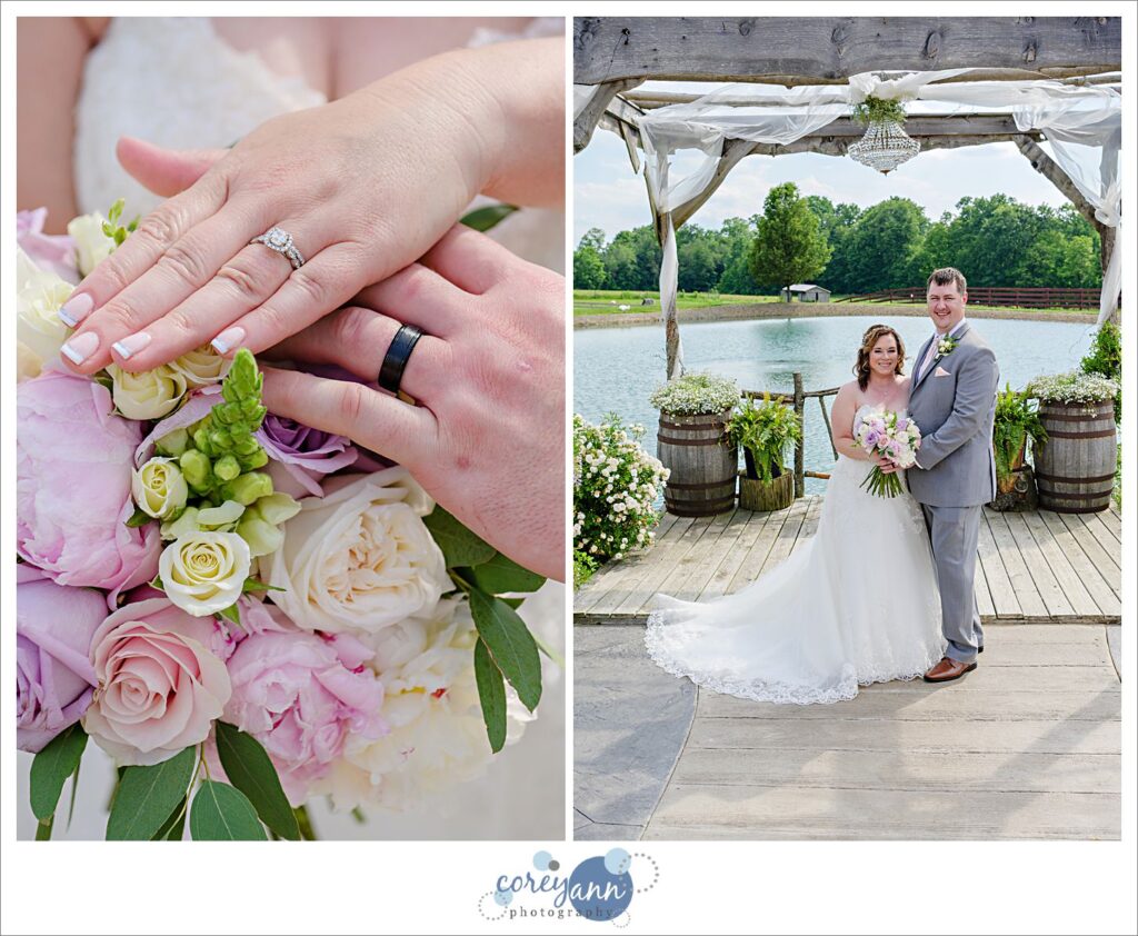 Wedding portraits at Peacock Ridge in North Lawrence