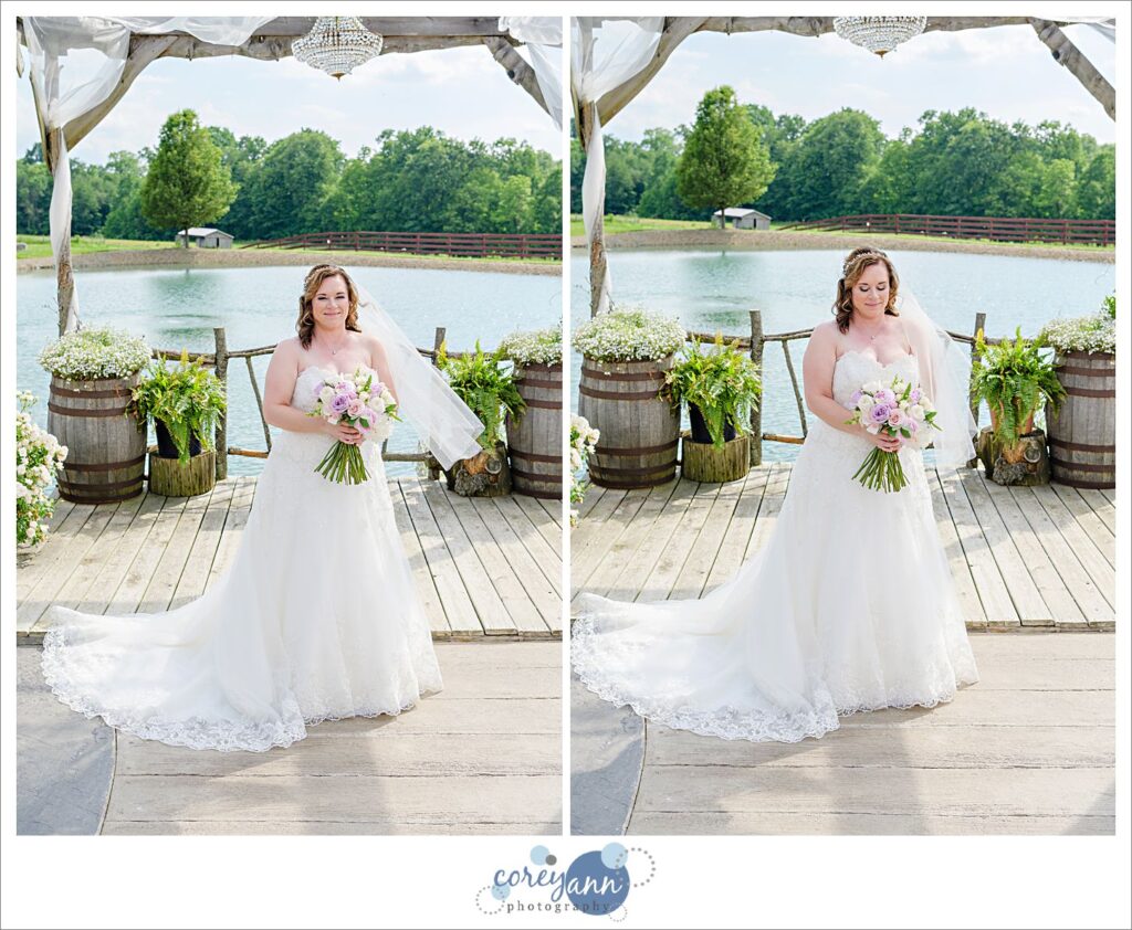 Wedding portraits at Peacock Ridge in North Lawrence