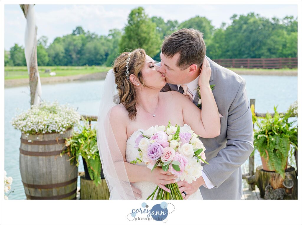 Wedding portraits at Peacock Ridge in North Lawrence