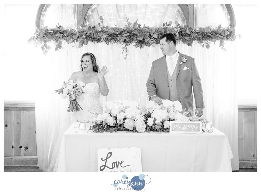 Wedding reception at Peacock Ridge in North Lawrence