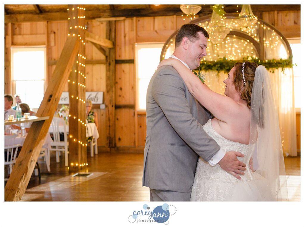 Wedding reception at Peacock Ridge in North Lawrence