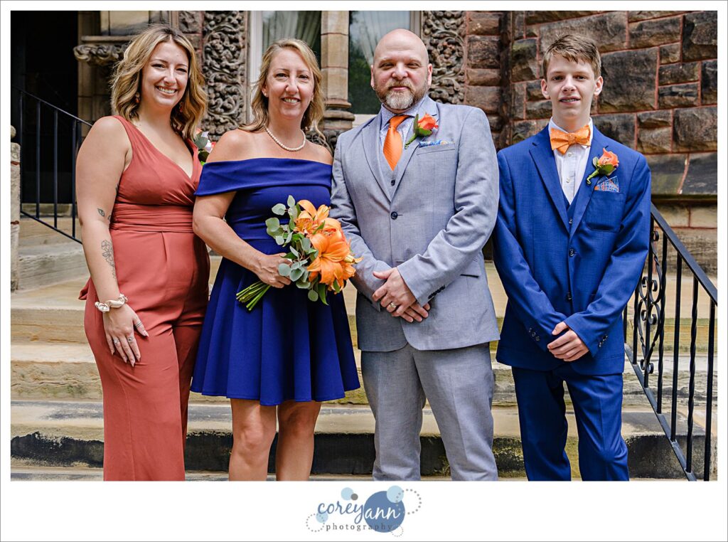 Outdoor wedding at Massillon Womens Club