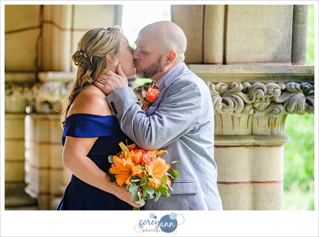 Outdoor wedding at Massillon Womens Club