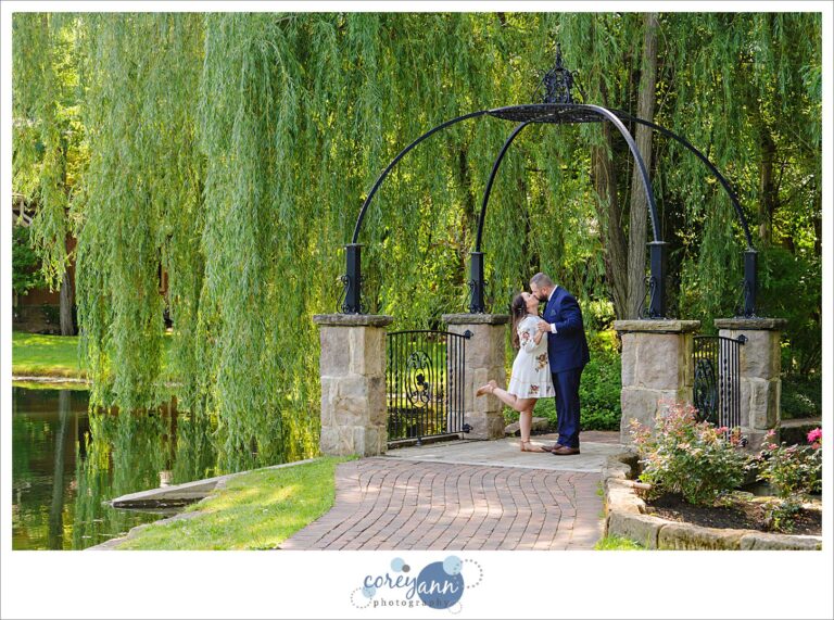 Elopement photos before wedding at Gervasi Vineyard in Canton