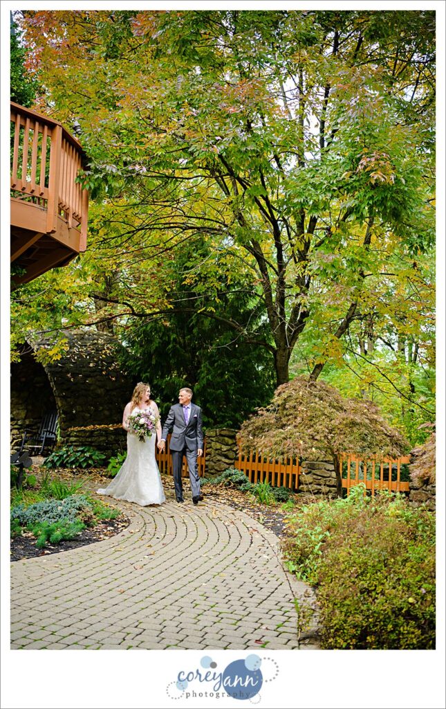 October wedding at Landoll's Mohican Castle in Ohio