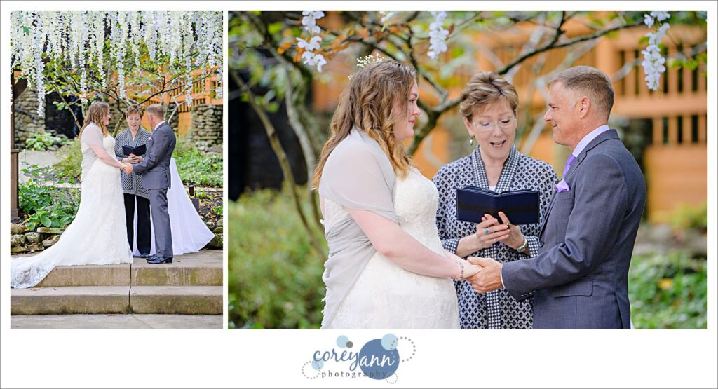 Wedding ceremony with Ohio Wedding Lady in Loudonville