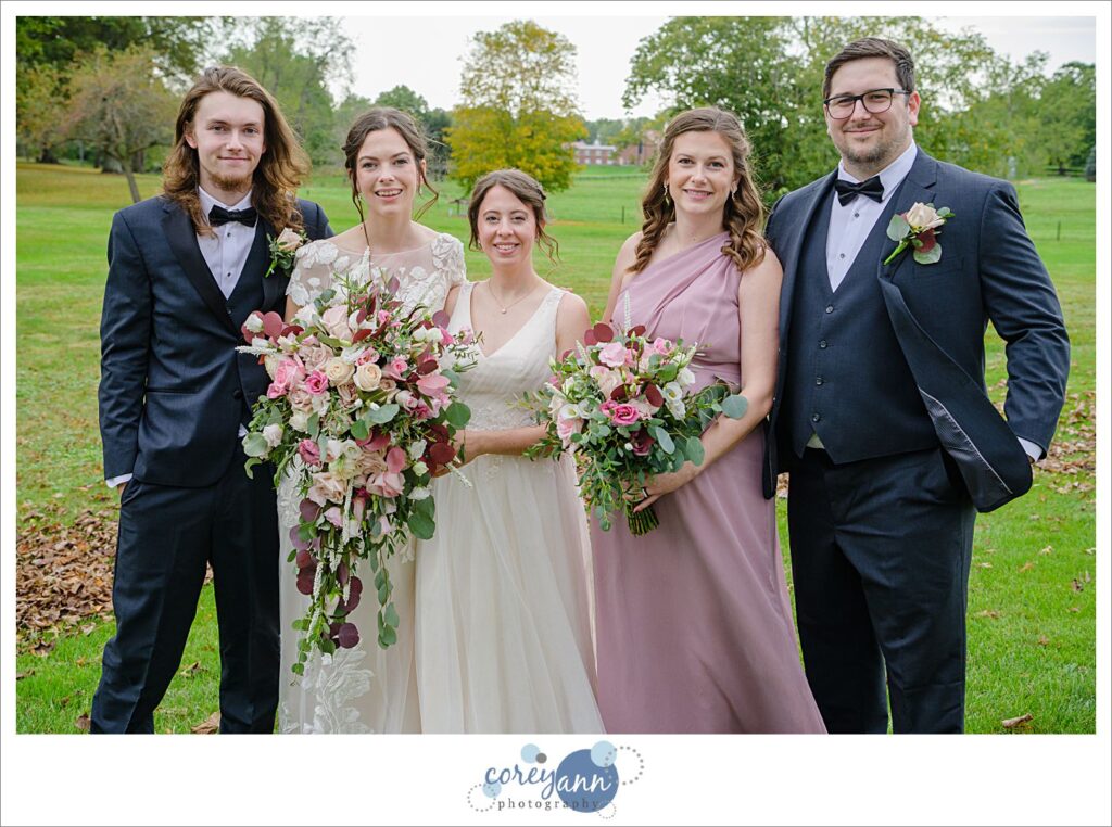 Family portraits outside in October at Brookside Farm in Louisville 