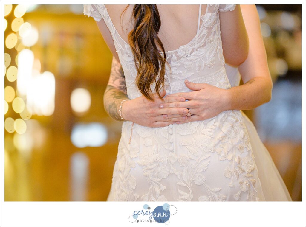 Brides first dance at wedding reception Brookside Farm