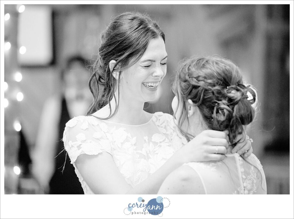 Brides first dance at wedding reception Brookside Farm