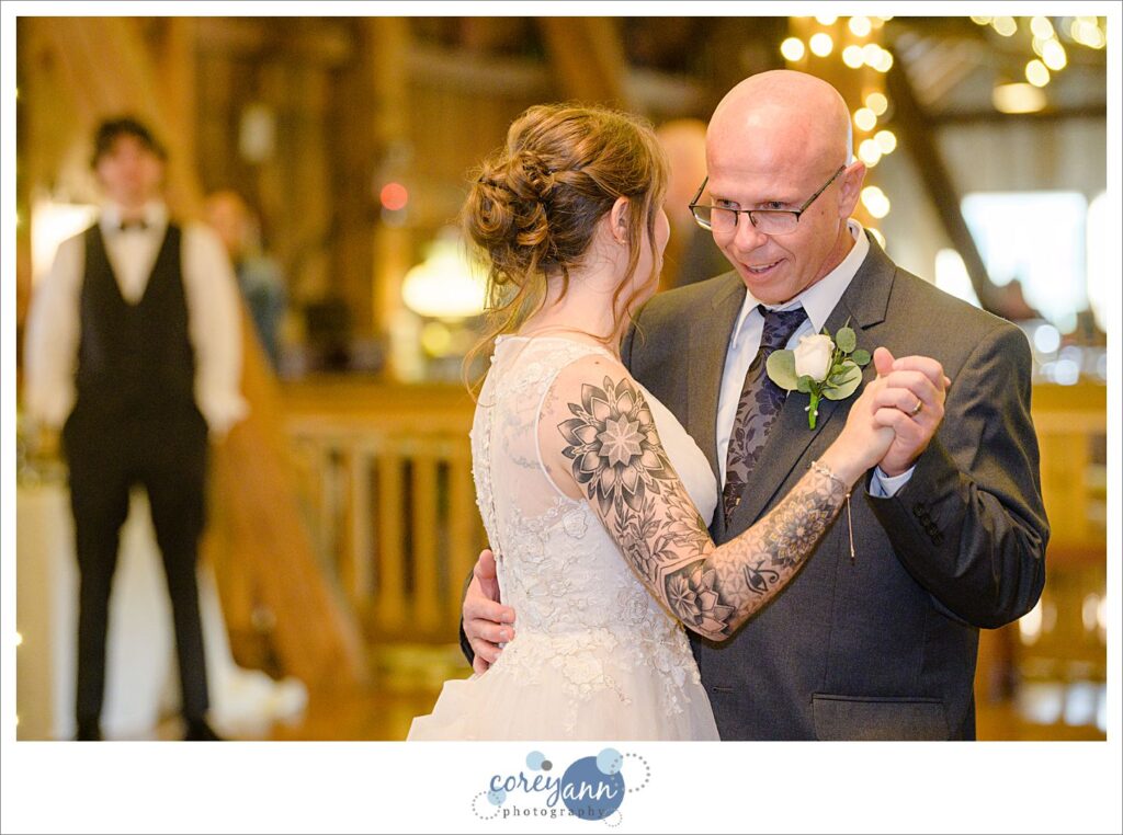 Wedding reception at Brookside Farm in Louisville Ohio