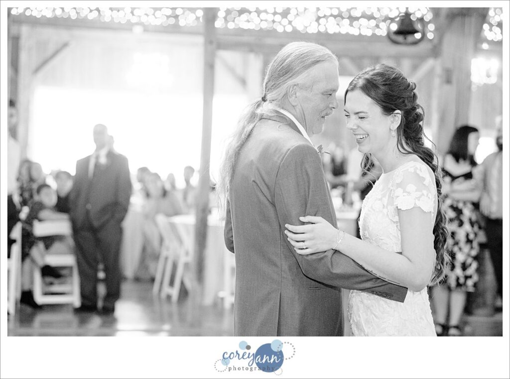 Wedding reception at Brookside Farm in Louisville Ohio