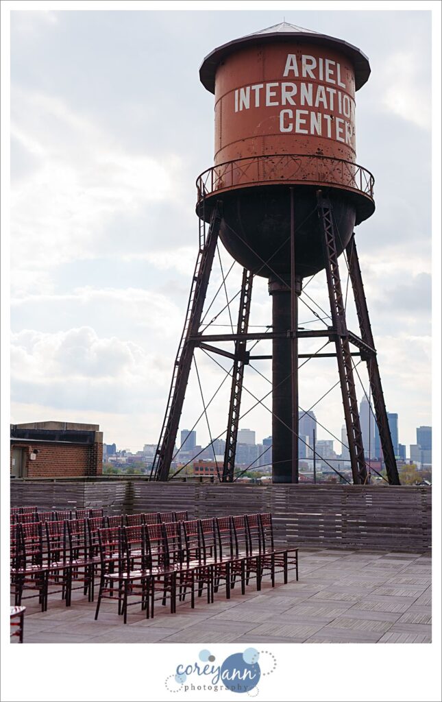Ariel International Center outdoor ceremony space for a wedding