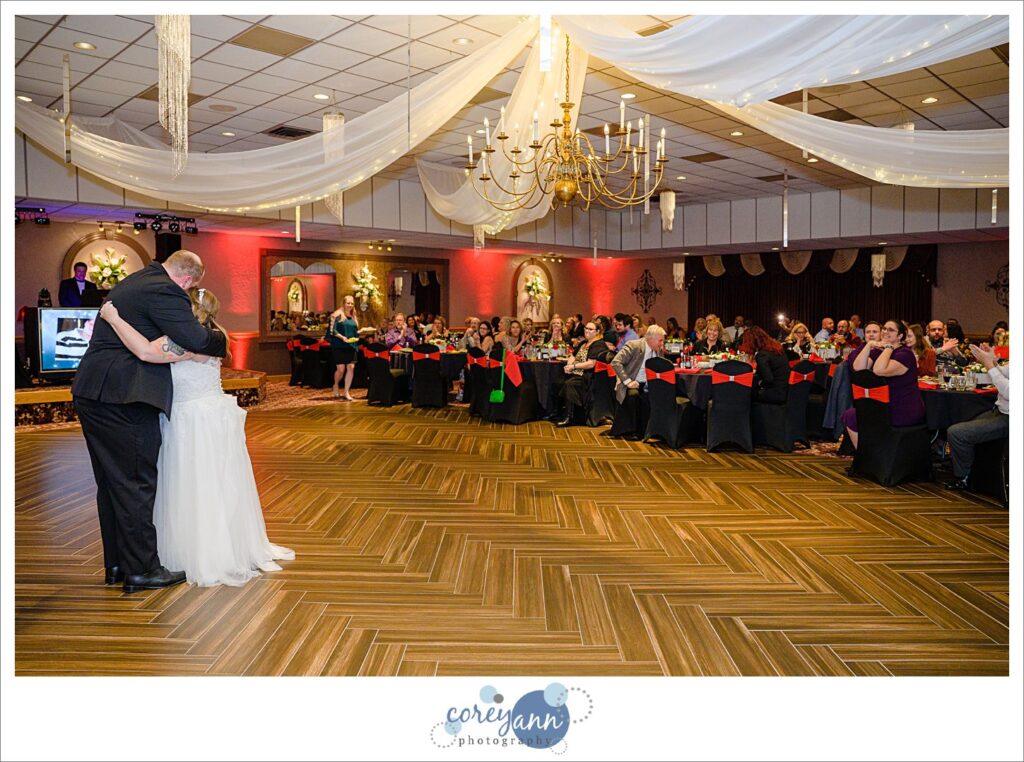 October wedding reception at DiVieste's Banquet Centre in Warren Ohio