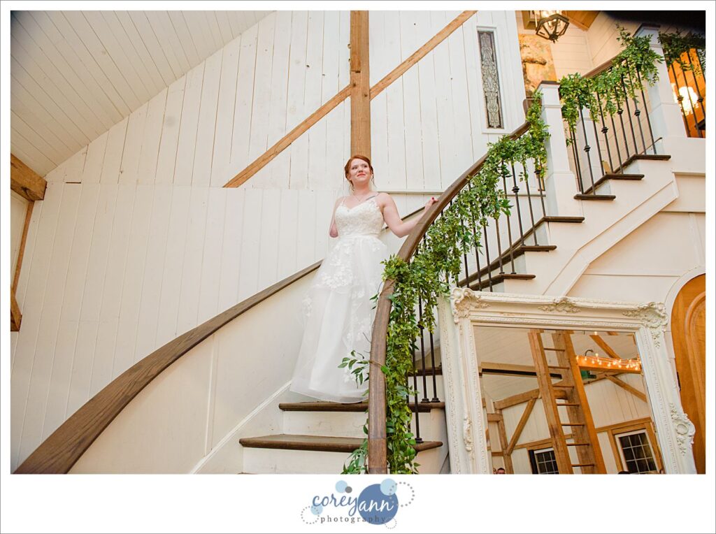 Wedding ceremony at Rivercrest Farm in Dover Ohio