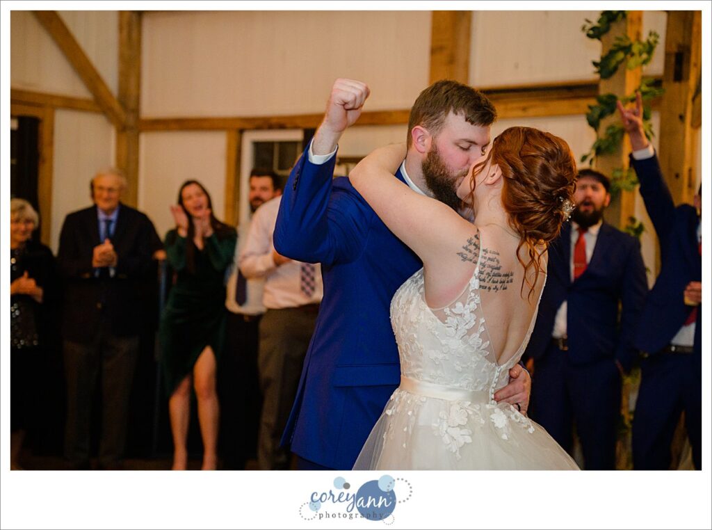 Wedding reception at Rivercrest Farm in Dover Ohio