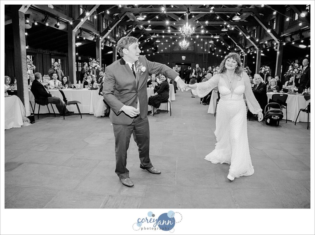 Wedding reception in March at Happy Days Lodge in Ohio