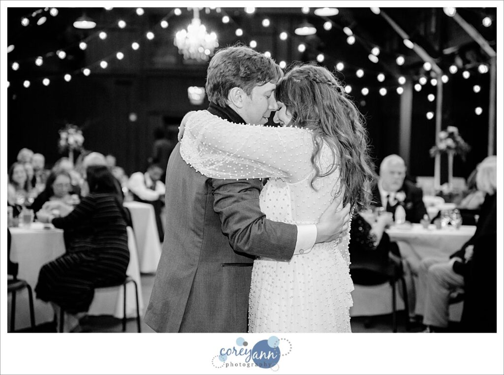 Wedding reception in March at Happy Days Lodge in Ohio