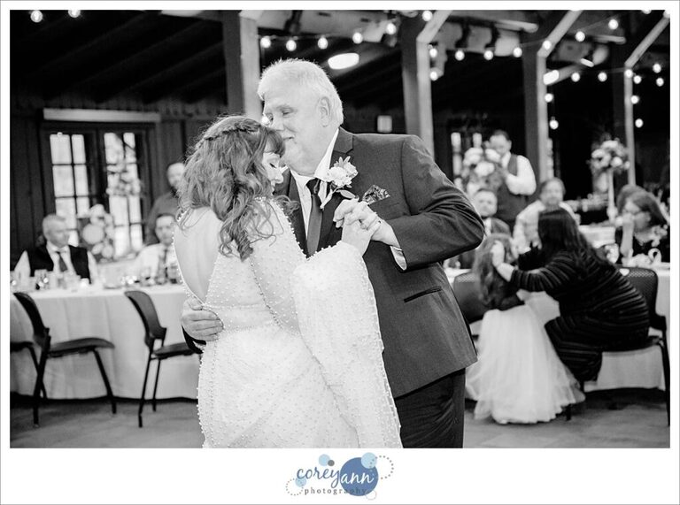 Wedding reception in March at Happy Days Lodge in Ohio