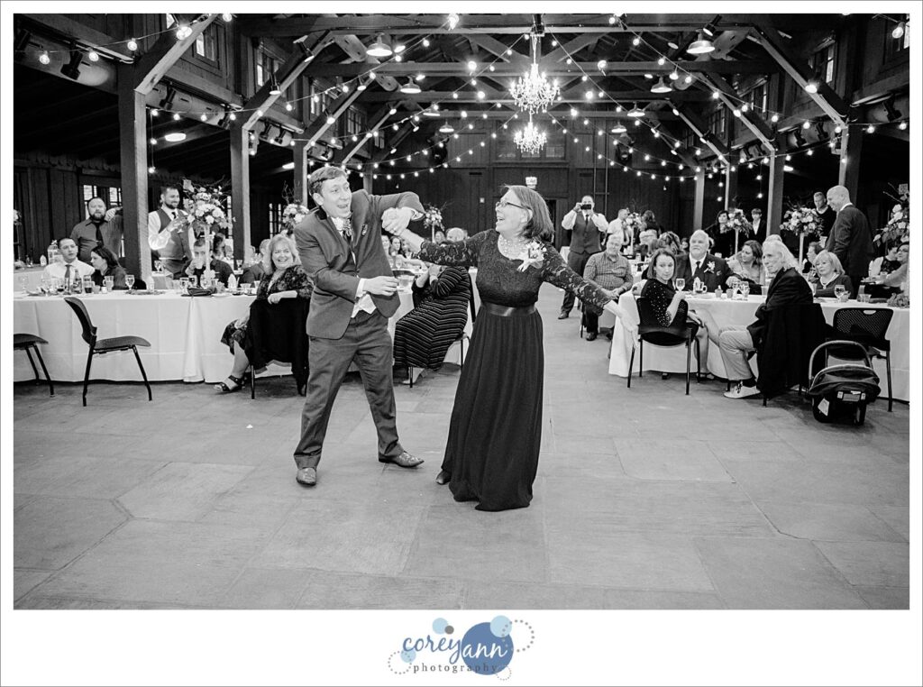 Wedding reception in March at Happy Days Lodge in Ohio