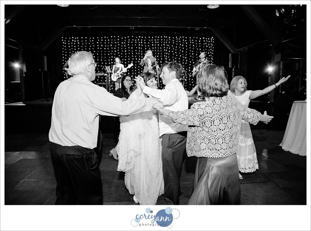 Wedding reception in March at Happy Days Lodge in Ohio