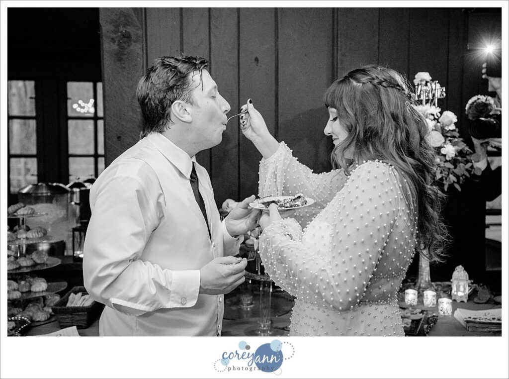 Wedding reception in March at Happy Days Lodge in Ohio