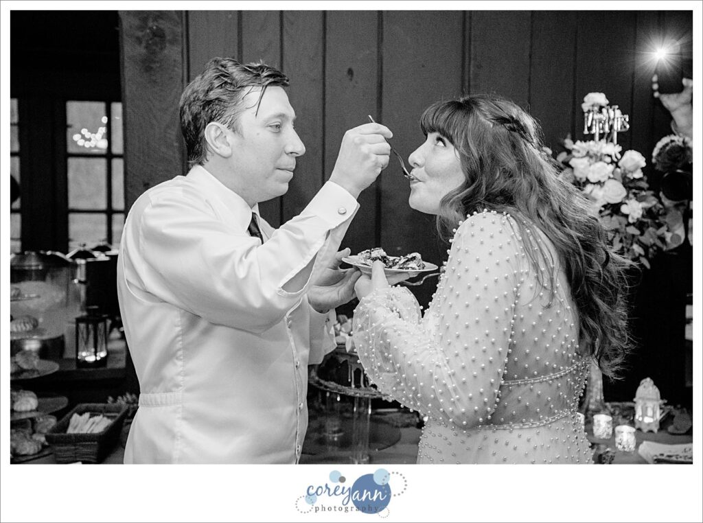 Wedding reception in March at Happy Days Lodge in Ohio