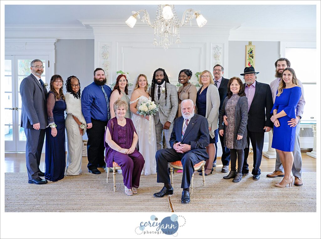 Micro wedding at The Christy House in Fremont Ohio