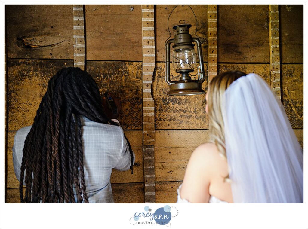 Micro wedding at The Christy House in Fremont Ohio