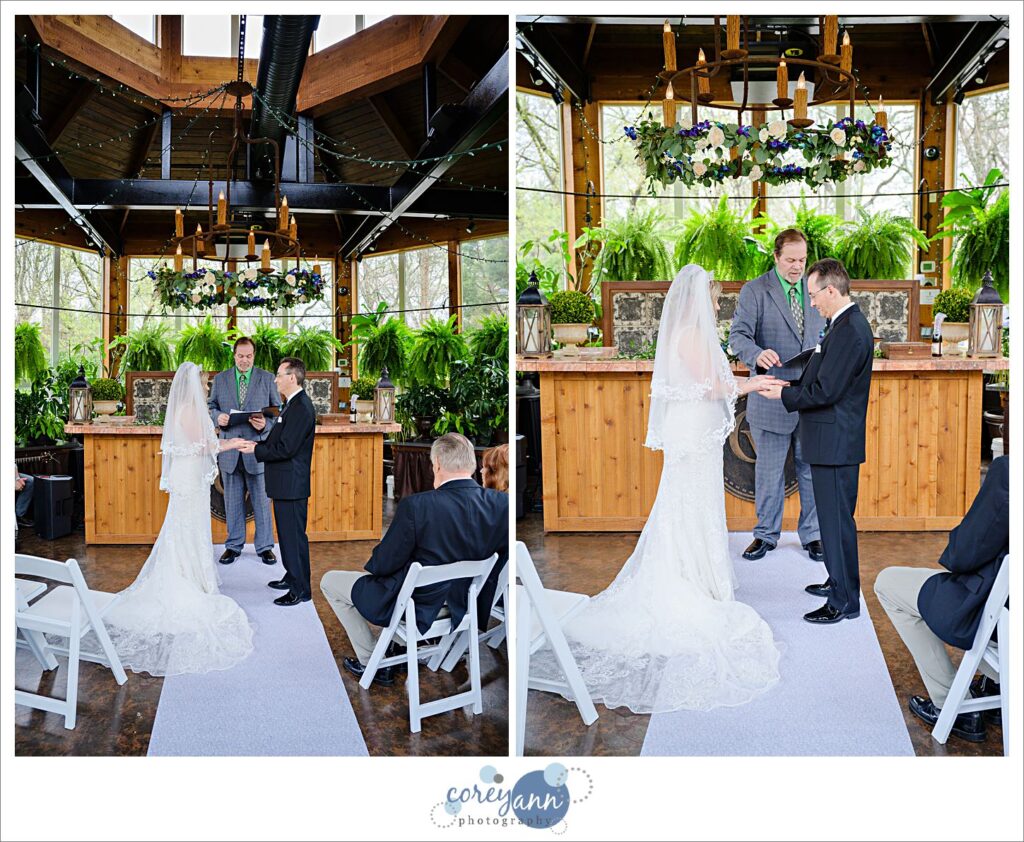Intimate wedding at Gervasi Vineyard in Canton Ohio
