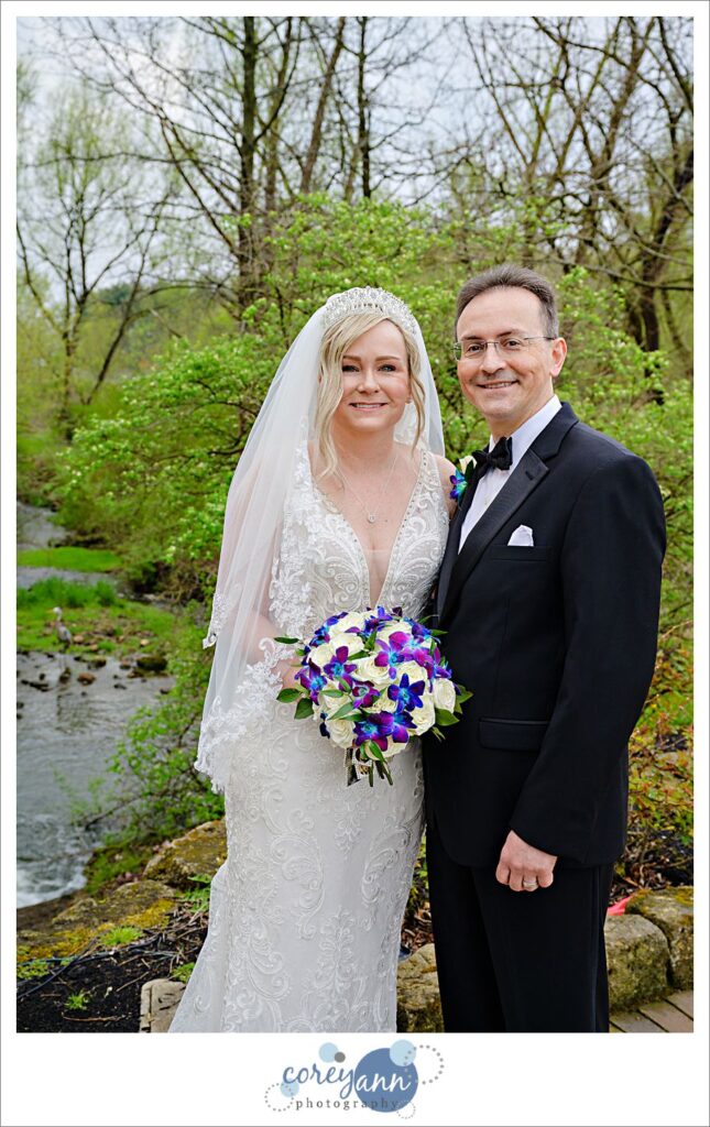 Spring wedding portraits at Gervasi Vineyard in Canton Ohio