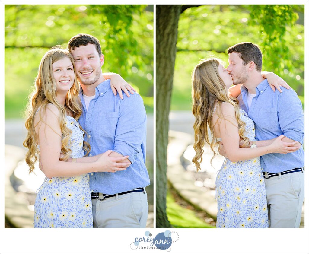 Wade Oval Lagoon Engagement Session in the Spring in Cleveland