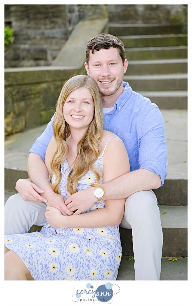 Wade Oval Lagoon Engagement Session in the Spring in Cleveland