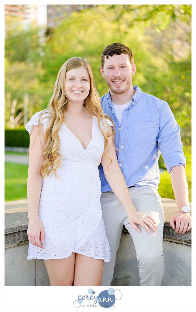 Wade Oval Lagoon Engagement Session in the Spring in Cleveland