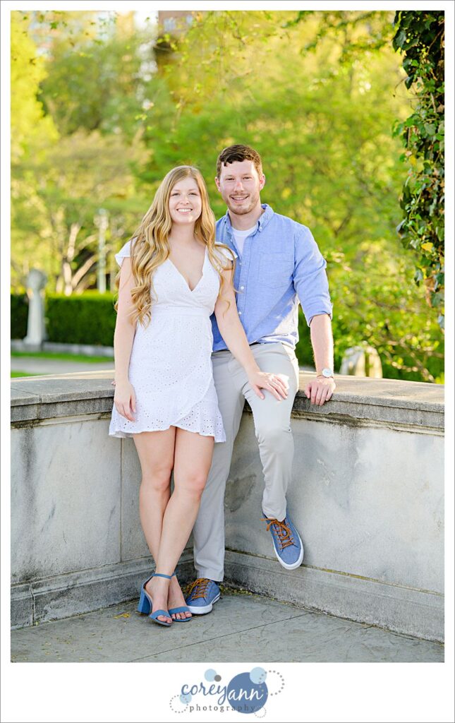 Wade Oval Lagoon Engagement Session in the Spring in Cleveland