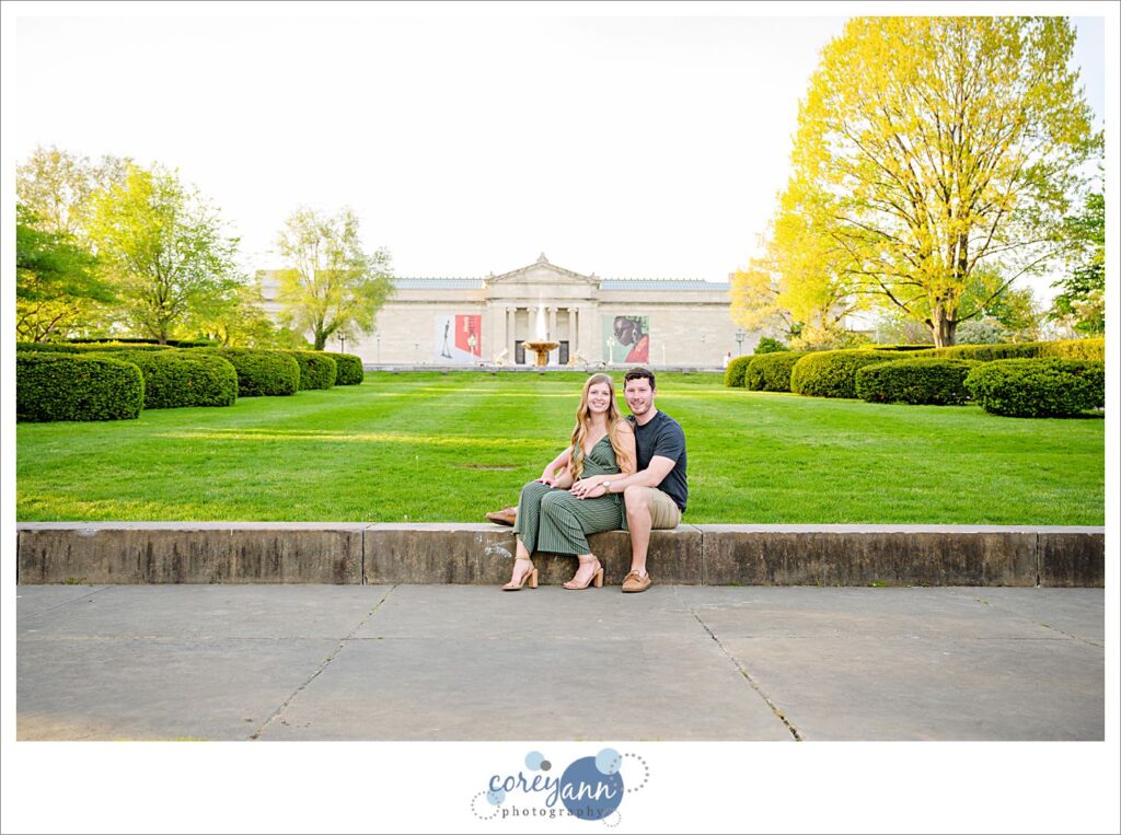Wade Oval Lagoon Engagement Session in the Spring in Cleveland