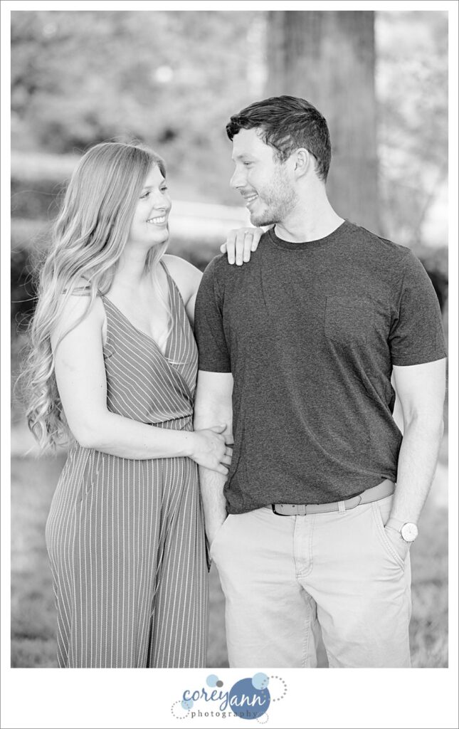 Wade Oval Lagoon Engagement Session in the Spring in Cleveland