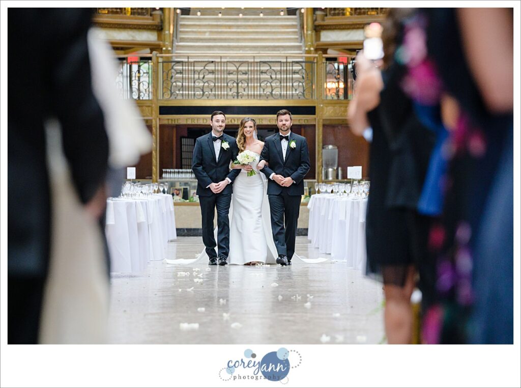 Wedding ceremony at Hyatt Regency Cleveland at The Arcade