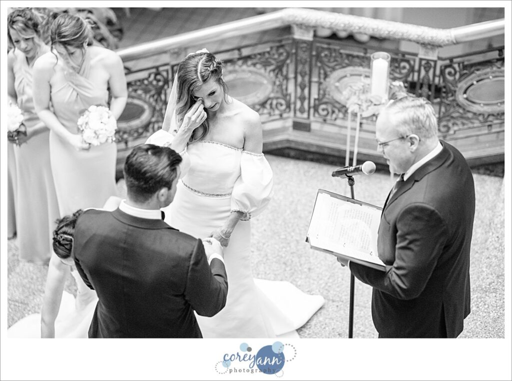 Wedding ceremony at Hyatt Regency Cleveland at The Arcade