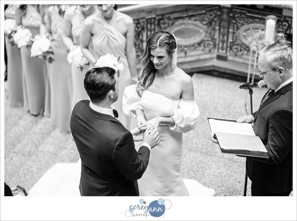 Wedding ceremony at Hyatt Regency Cleveland at The Arcade