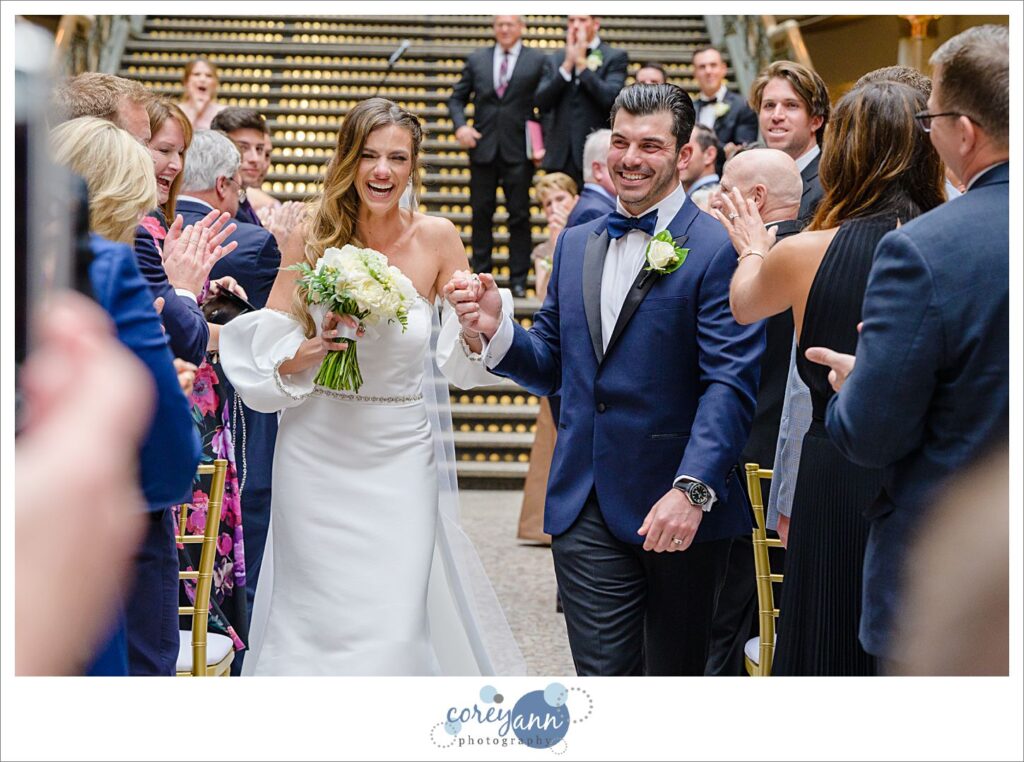 Wedding ceremony at Hyatt Regency Cleveland at The Arcade