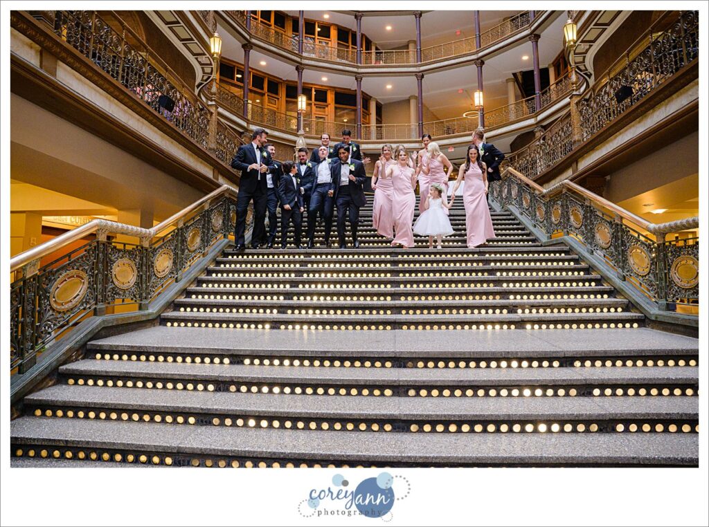 Wedding reception at Hyatt Regency Cleveland at The Arcade
