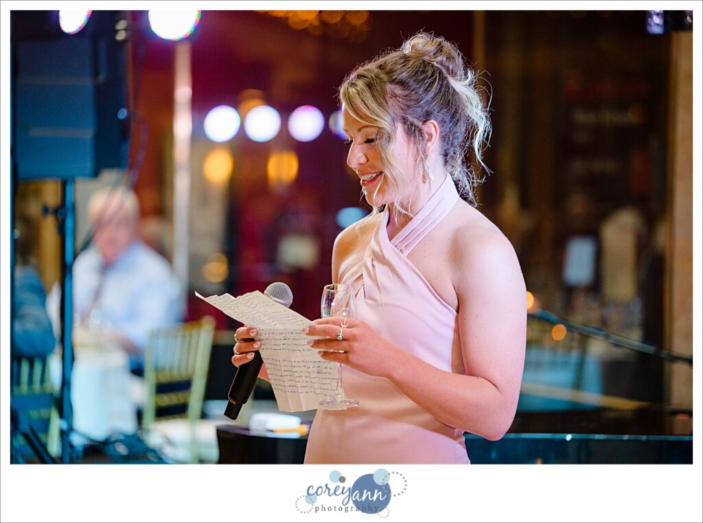 Wedding reception at Hyatt Regency Cleveland at The Arcade