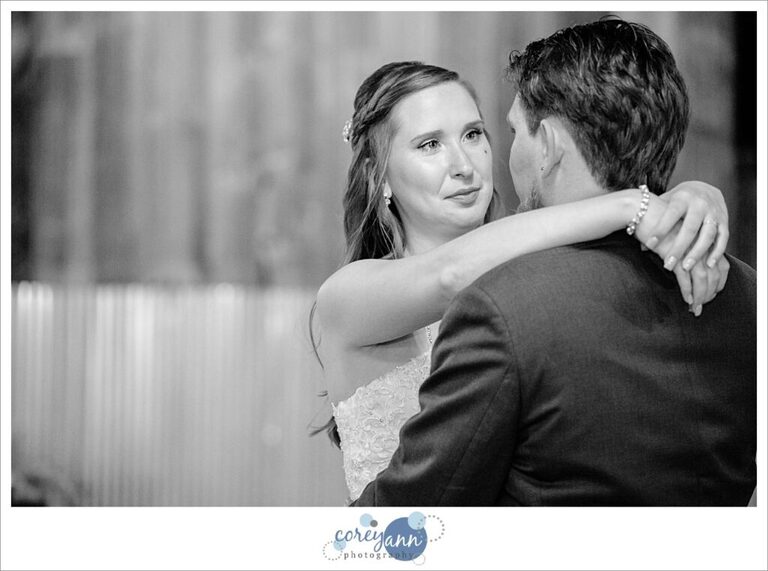 Wedding reception at Amy's Rustic Event Center in Valley City, Ohio