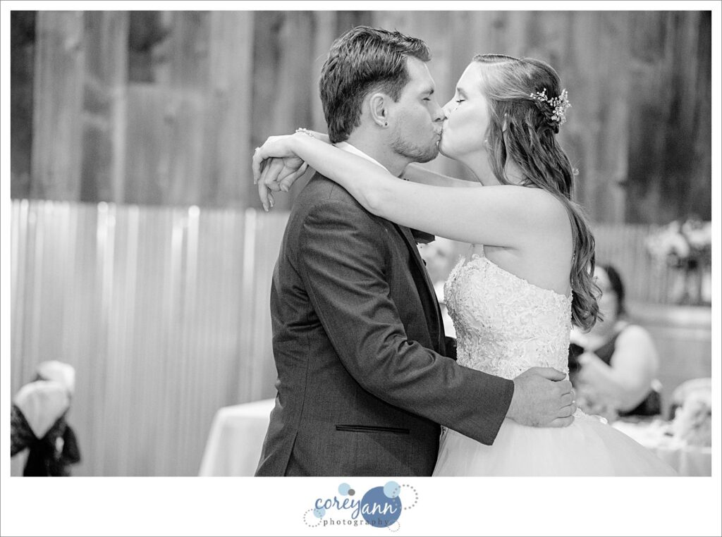 Wedding reception at Amy's Rustic Event Center in Valley City, Ohio