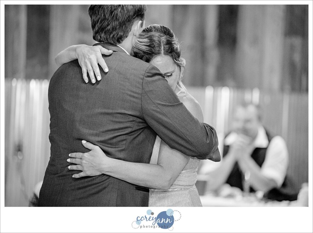 Wedding reception at Amy's Rustic Event Center in Valley City, Ohio