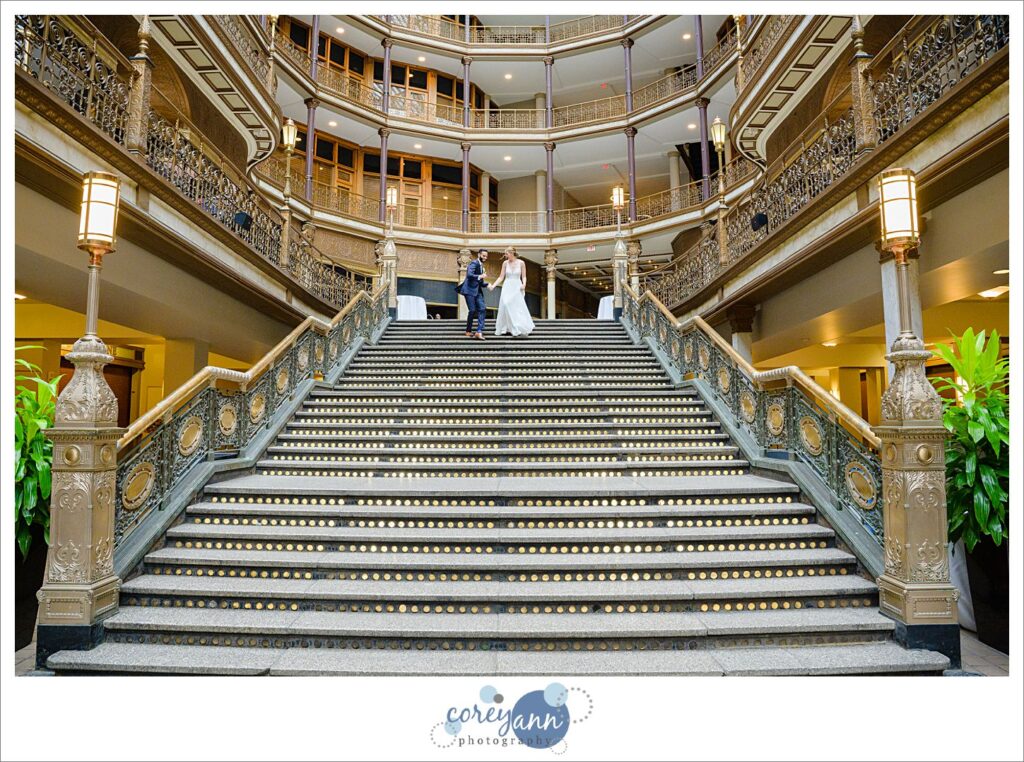 Wedding reception at Hyatt Regency Cleveland at The Arcade 